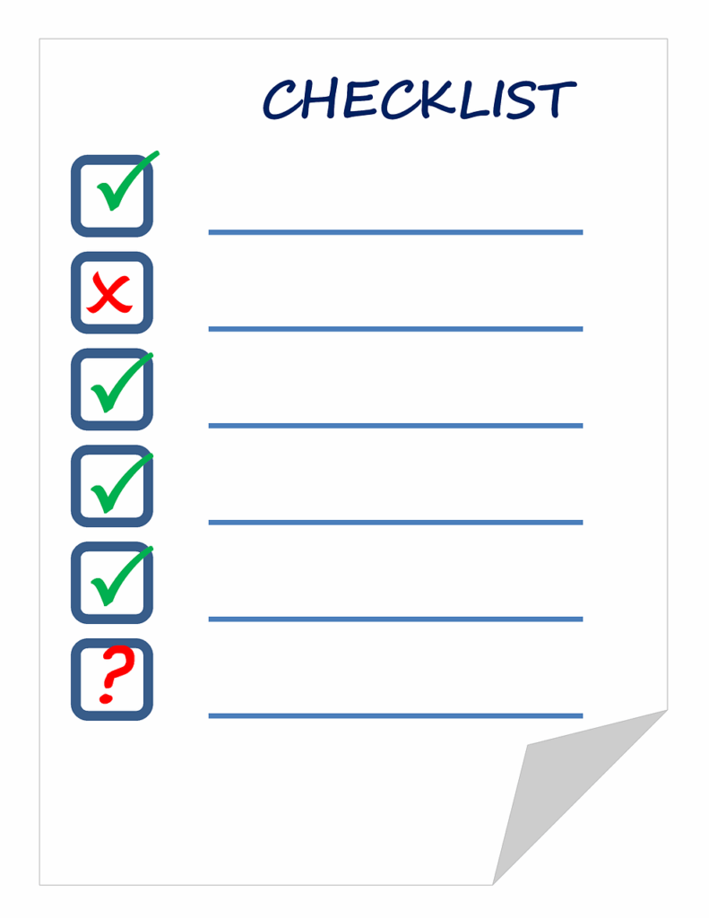 Umzug Checkliste